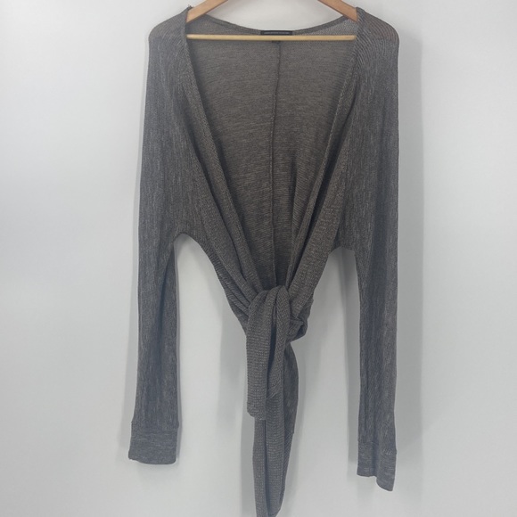 American Eagle outfitters Long shawl sweater cardigan drape front XL - Picture 4 of 13
